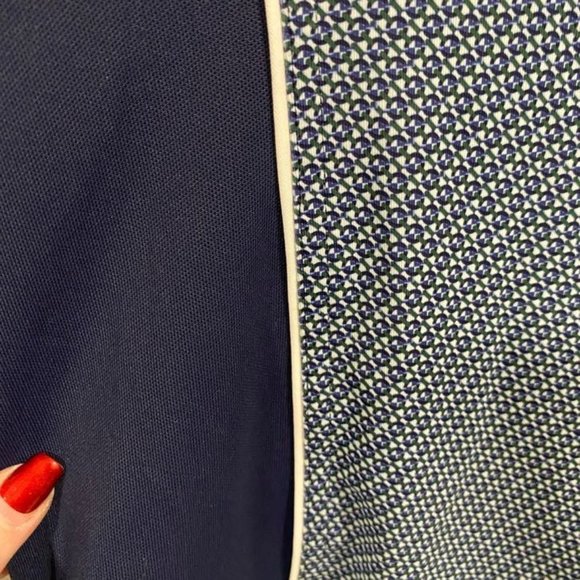 Peter Millar NBC Logo Blue‎ White Ladies Golf Quarter Zip Pullover Size M - Picture 4 of 9